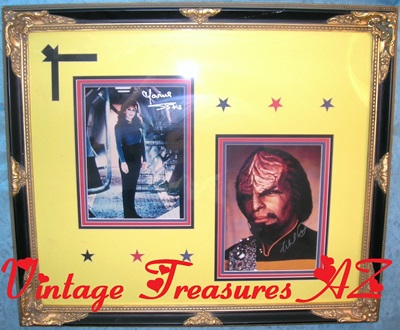 Star Trek Autographed Photos Michael Dorn & Marina Sirtis The Next Generation/Deep Space Nine Framed Publicity Stills Photographs Lieutenant Commander Worf & Counselor Deanna Troi <b><span style='color:red'> USPS STANDARD POST or FED EX HOME DELIVERY SHIPPING INCLUDED – DOMESTIC ORDERS ONLY!</span></b><span style='color:purple'> Image for Star Trek Autographed Photos Michael Dorn & Marina Sirtis The Next Generation/Deep Space Nine Framed Publicity Stills Photographs Lieutenant Commander Worf & Counselor Deanna Troi <b><span style='color:red'> USPS STANDARD POST or FED EX HOME DELIVERY SHIPPING INCLUDED – DOMESTIC ORDERS ONLY!</span></b><span style='color:purple'>